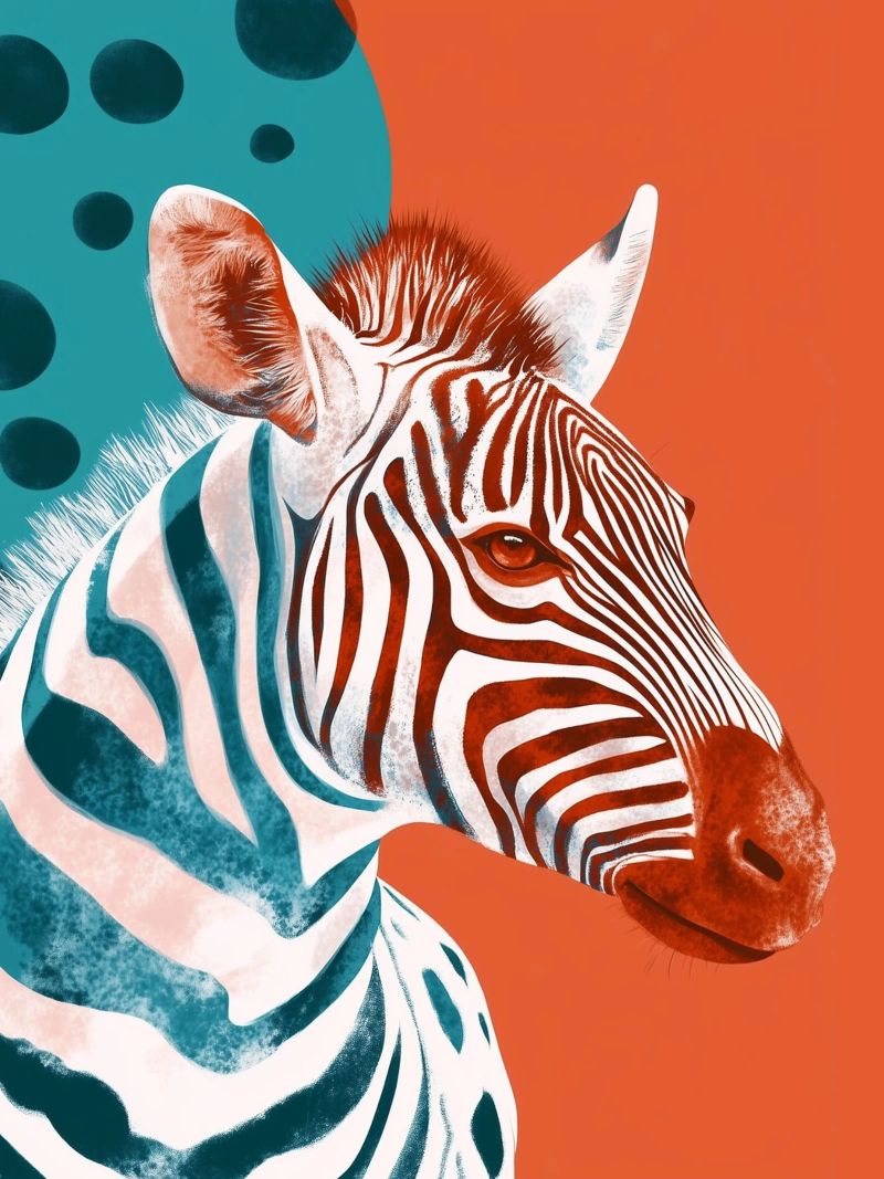 Zebra pellicola backlit da Sabrina Ziegenhorn