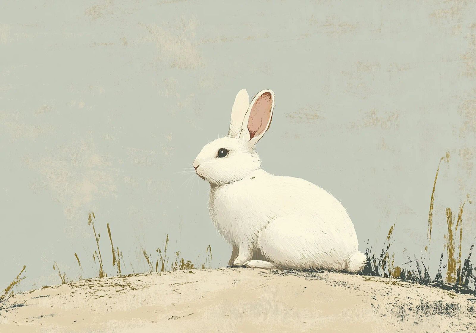 Rabbit poster by Nikis Art Studio