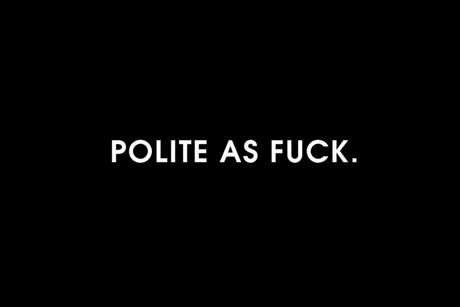 Polite Black poster con telaio in alluminio da Intertitres