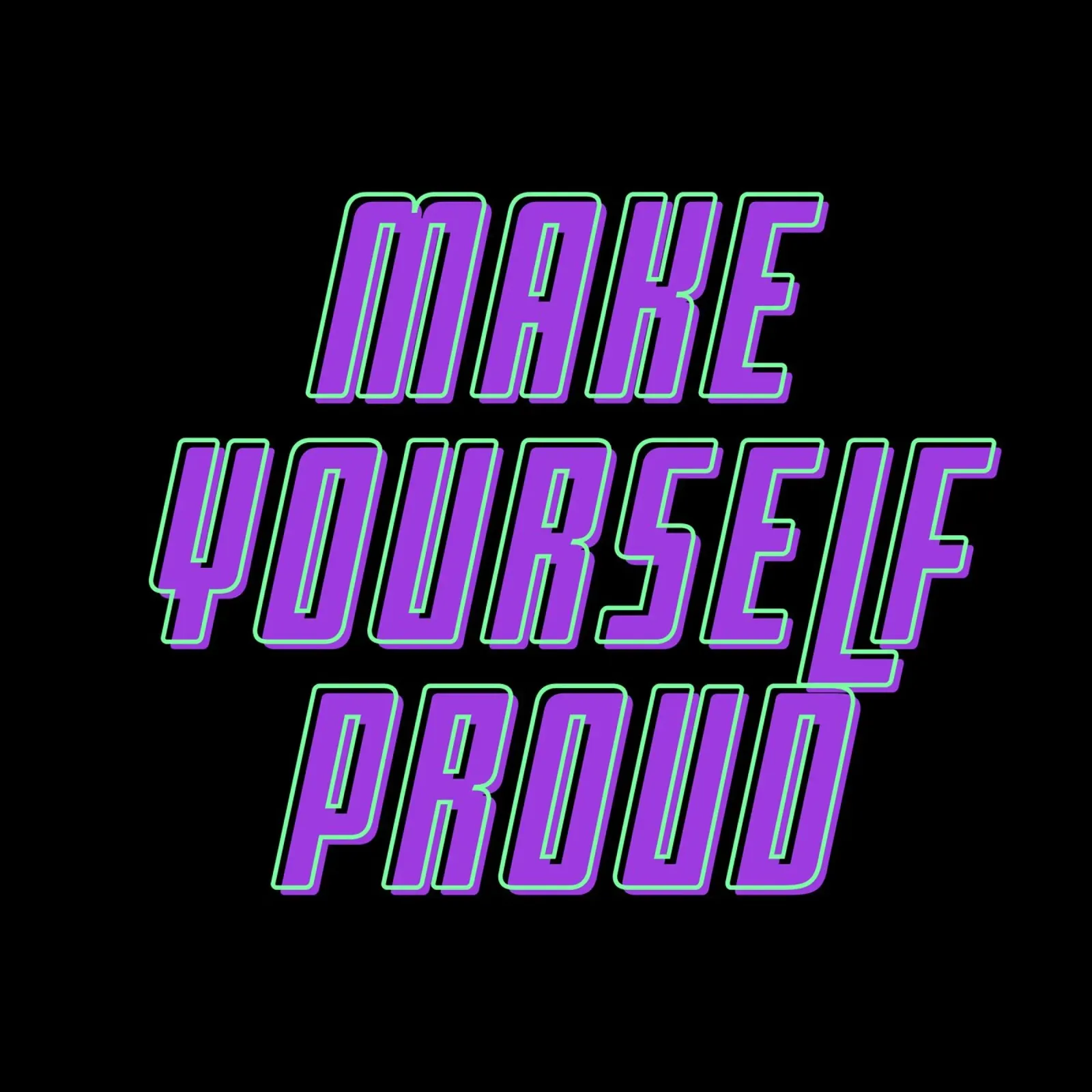 Rendetevi orgogliosi di voi stessi alluminio dibond da inspirational quote