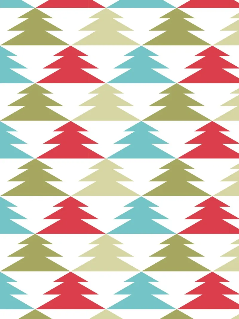 Geometric Tree Pattern canvas by Kim Hubball Studio