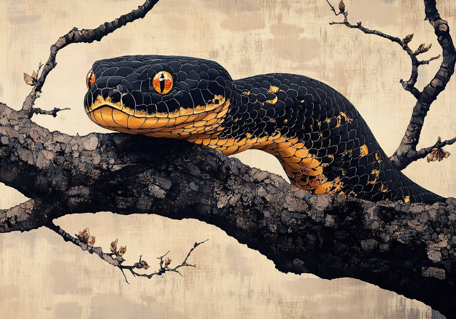 Serpente pellicola backlit da Nikis Art Studio