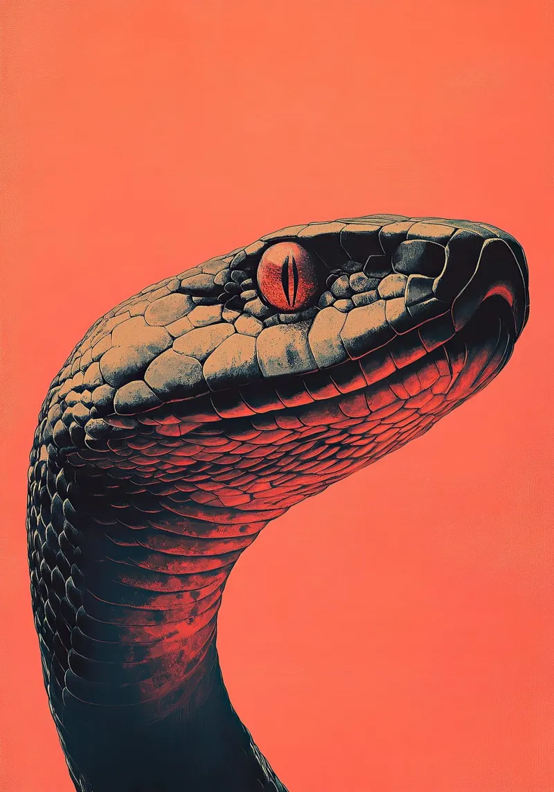 Serpente carta hahnemühle da Nikis Art Studio