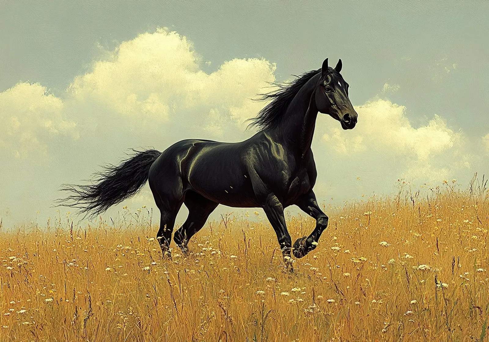 Cavallo pellicola backlit da Nikis Art Studio