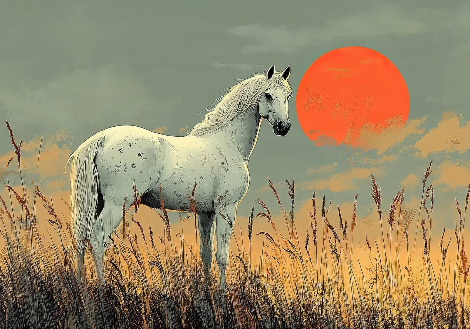 Cavallo pellicola backlit da Nikis Art Studio