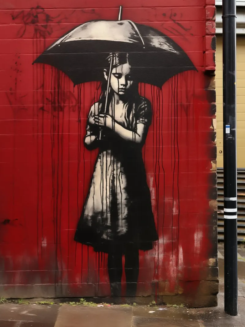 A Hard Rain's A-Gonna Fall | Bob Dylan meets Banksy pellicola backlit da Autofocus