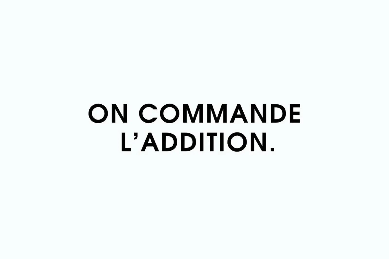 On commande l'addition - White pellicola backlit da Intertitres