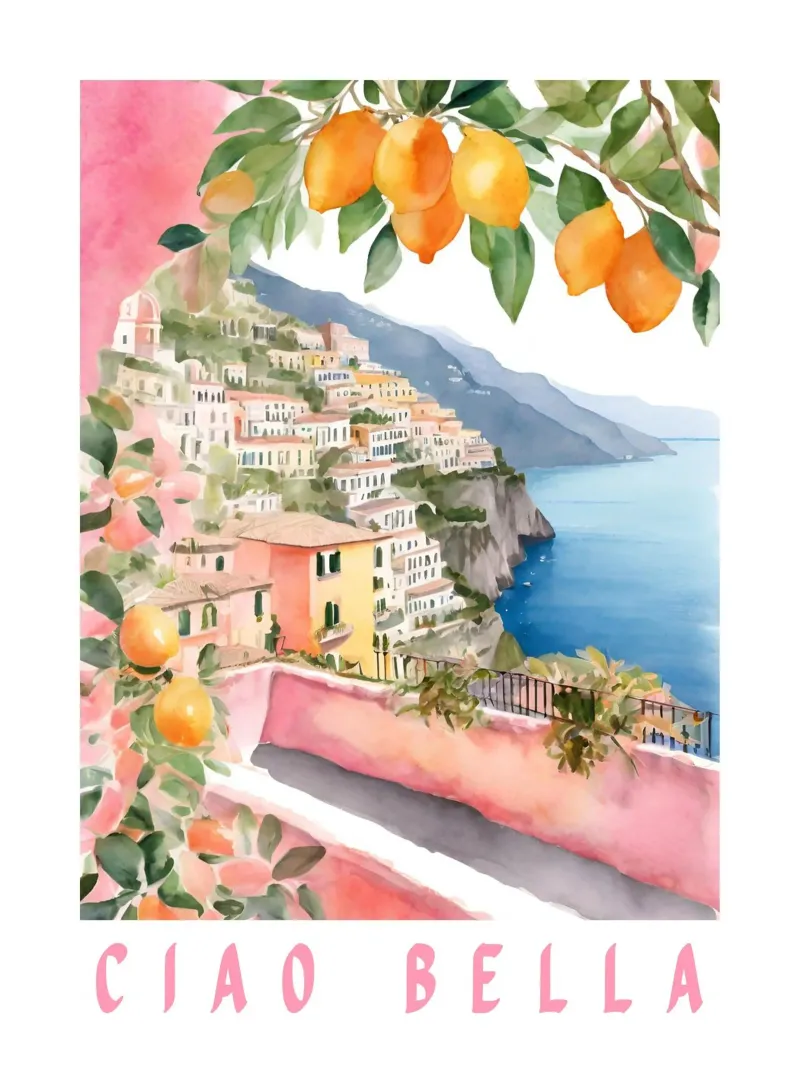 Ciao Bella Italy Print plexiglass da Bella Studio