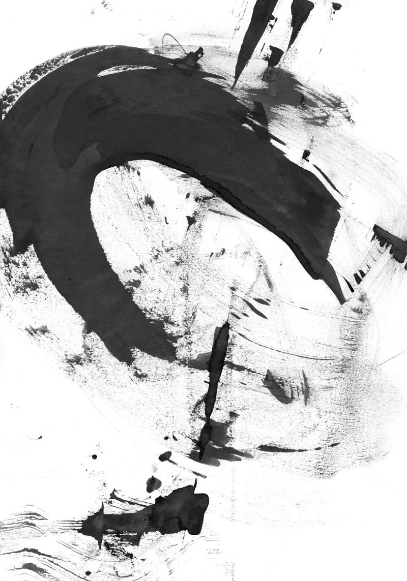 b + w strokes 6 Poster von IRIS LEHNHARDT FINE ART