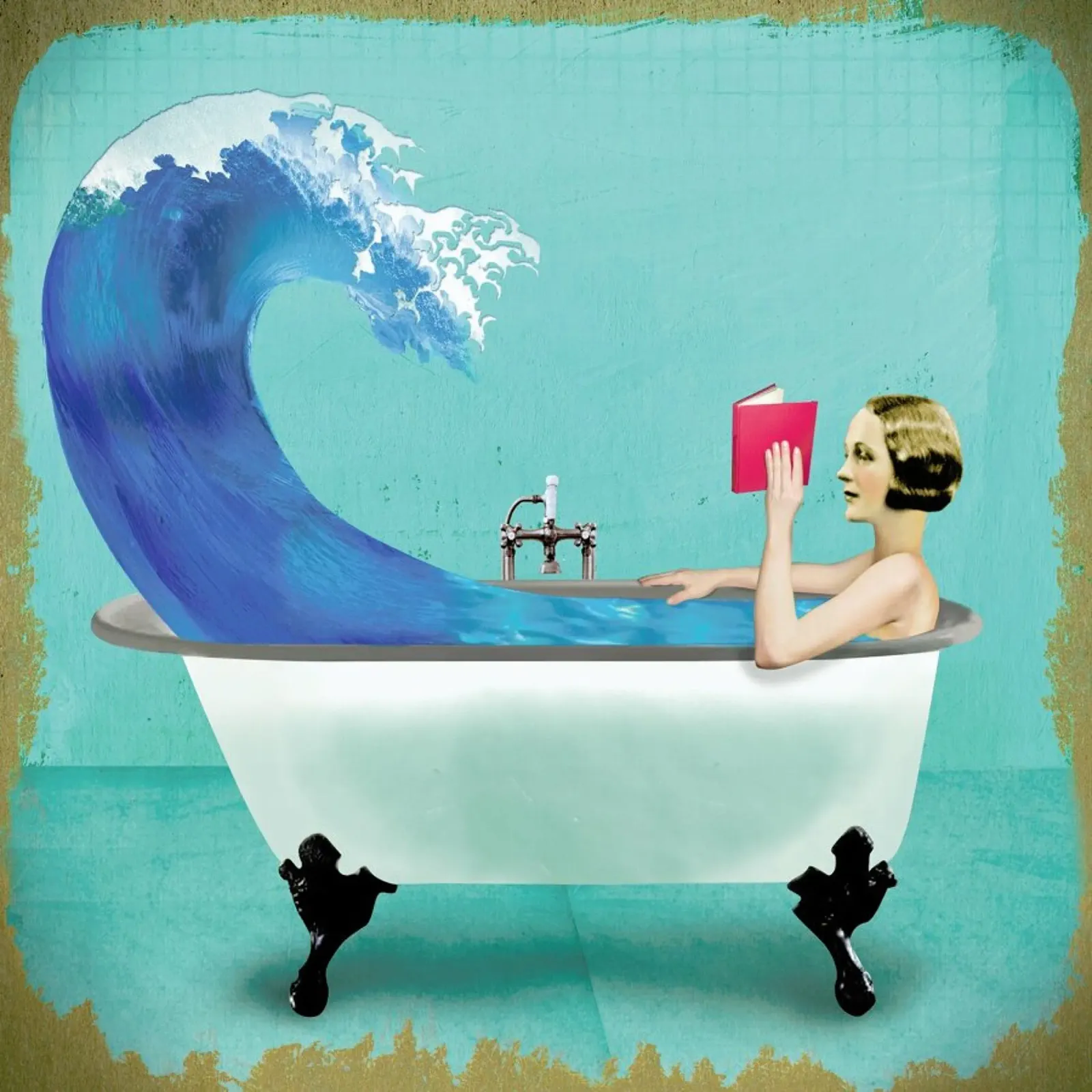 Quiet Night At Home poster con telaio in plastica da Ellen Weinstein