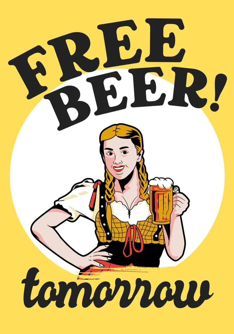 free beer tomorrow pellicola backlit da ramosashop
