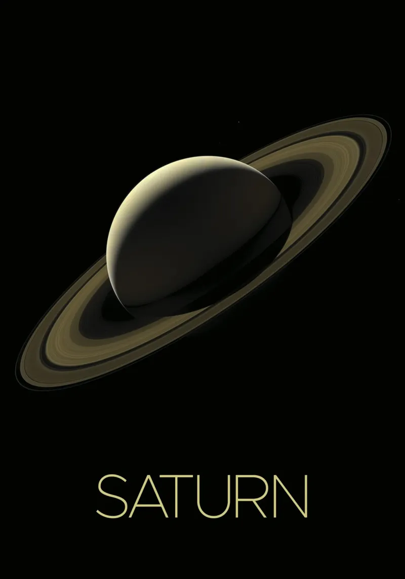 NASA Saturn Poster hahnemühle by 🎁 ARTVI-SHOP
