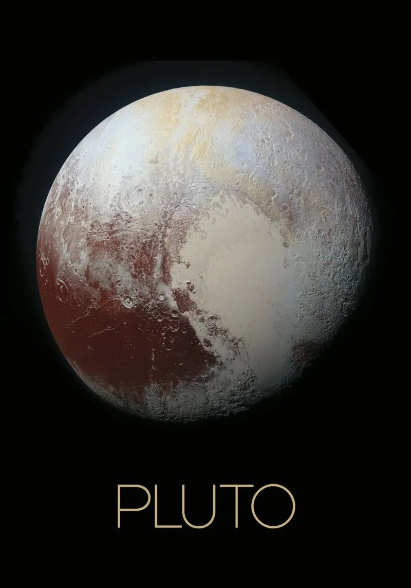NASA Pluto Poster pellicola backlit da 🎁 ARTVI-SHOP