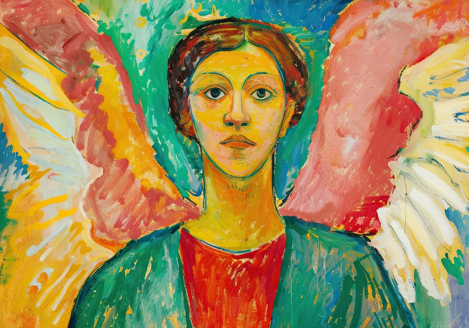 Angelo Arcangelo Fede Speranza Pace Amore carta hahnemühle da Nikis Art Studio