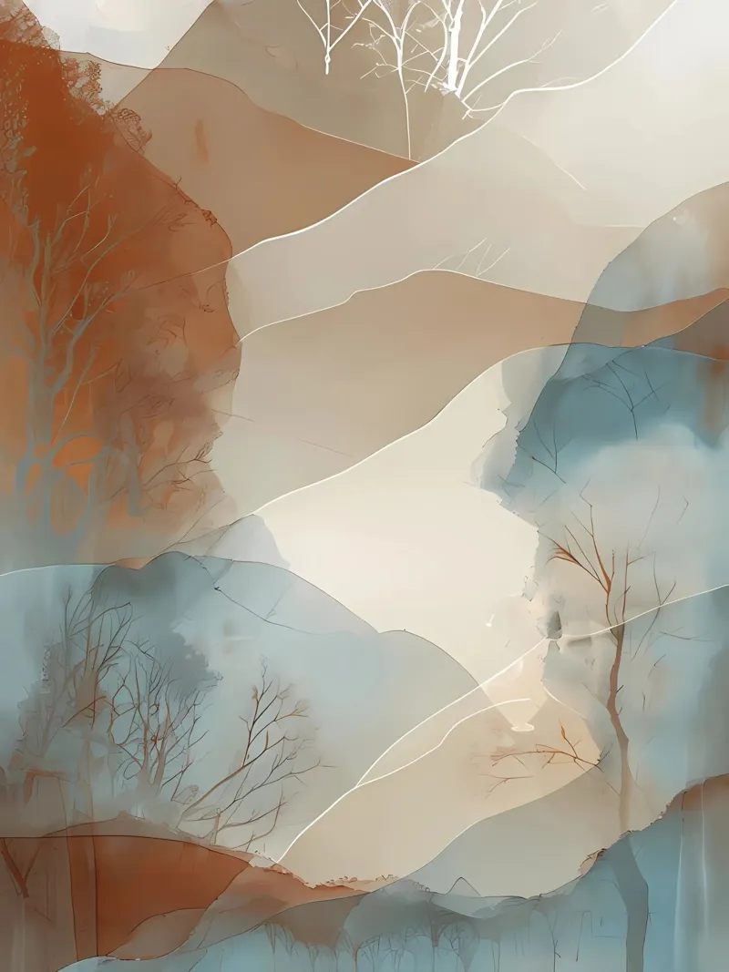 Colline serene pellicola backlit da Artistic-shop