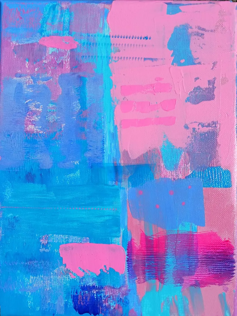 Abstract Acrylic Painting "Youth Constrained" poster by FABOArt