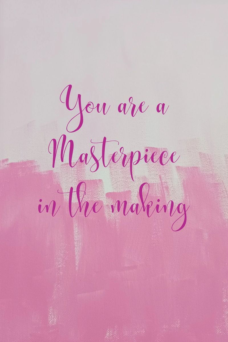 You are a Masterpiece in the making pellicola backlit da FABOArt