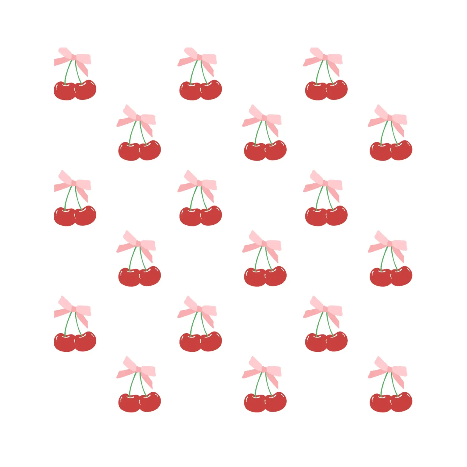 Red Cherry Bow Print Coquette pellicola backlit da pdigitalprints