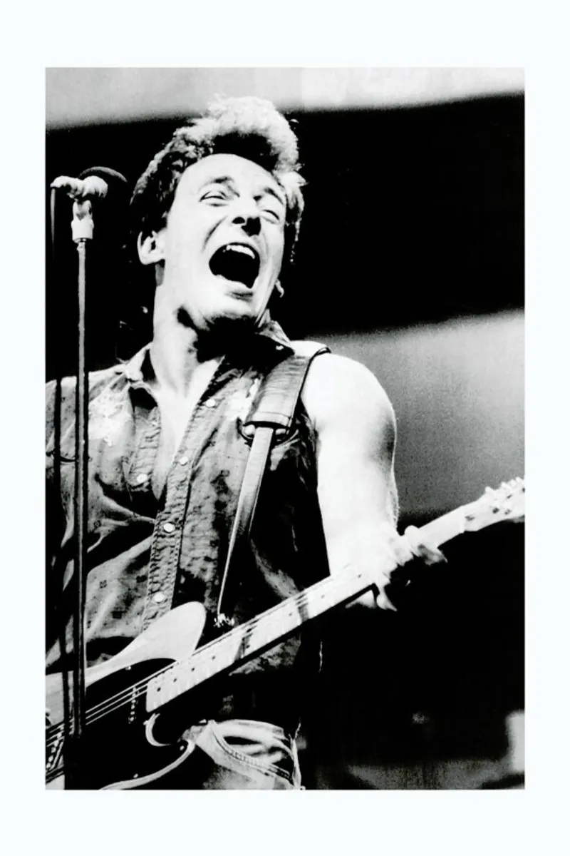 Bruce Springsteen, 1985 pellicola backlit da Gallery Print and Art Limited