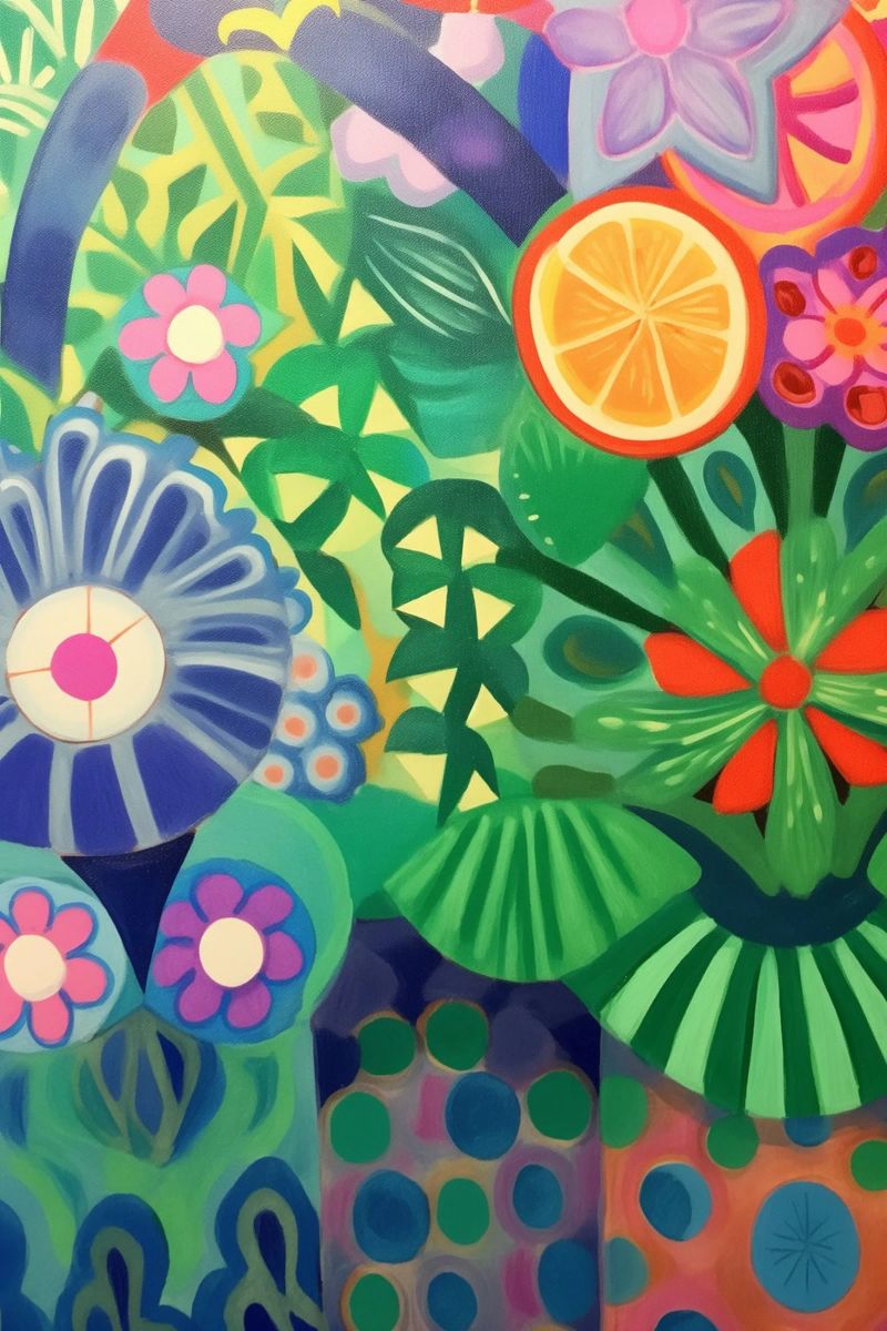 A sea of fantasy flowers poster by Carinaprint