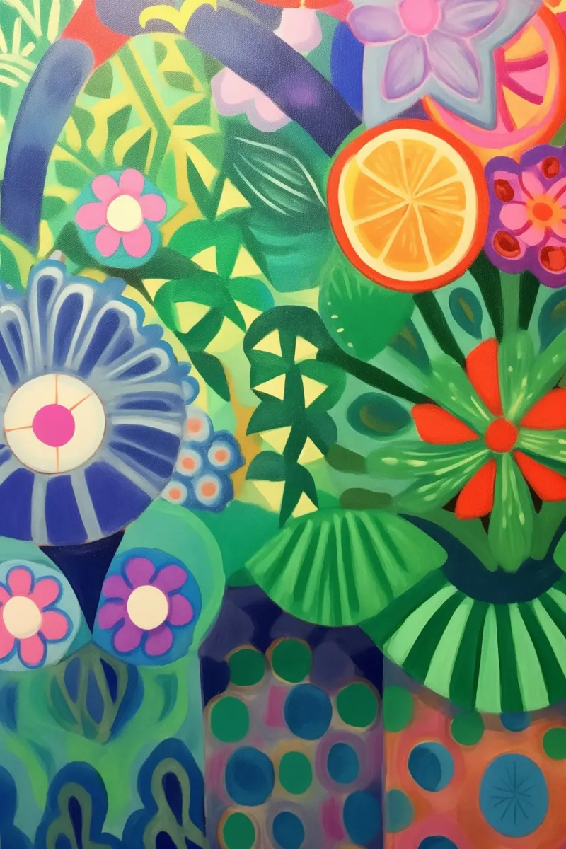 A sea of fantasy flowers poster by Carinaprint