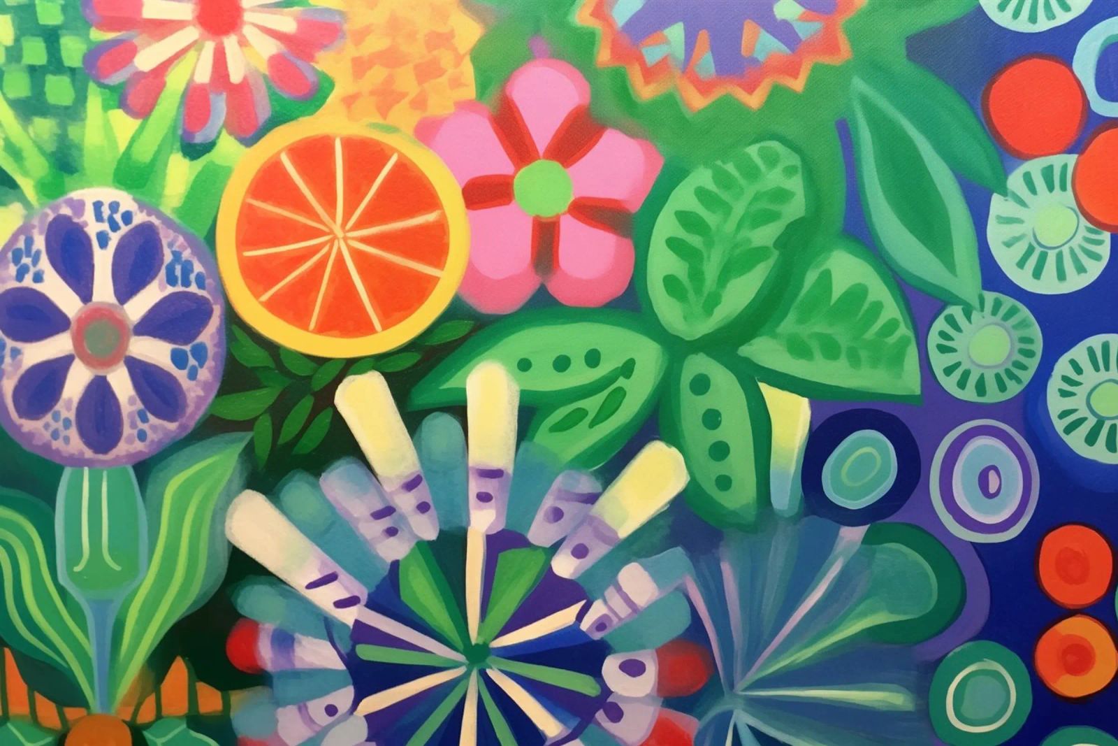 Prairie d'été colorée poster de Carinaprint