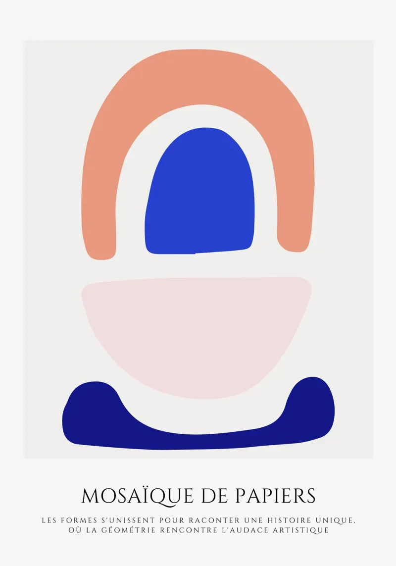 Efferventie abstraite poster met aluminium frame van RS LAB STUDIO