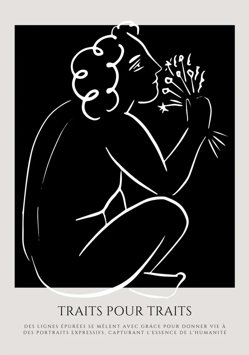 Emozioni espressive poster con telaio in alluminio da RS LAB STUDIO