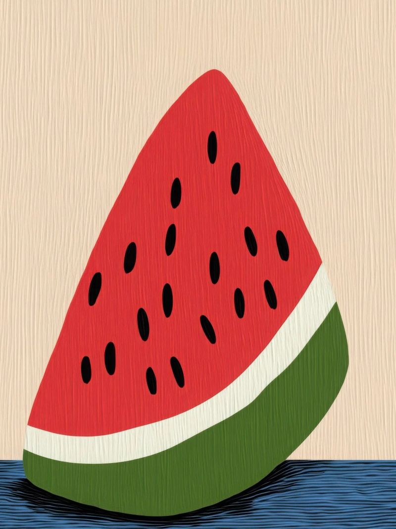 Summer Watermelon Slice poster by Pop and Fruits - Affiches & posters