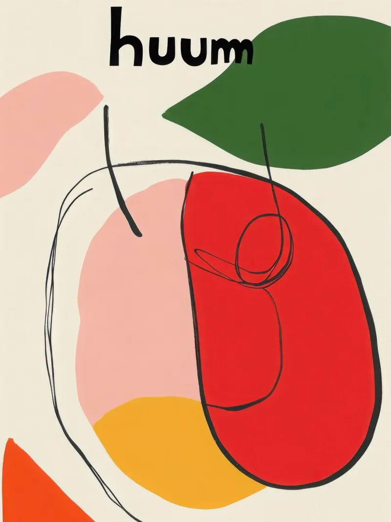 Composition Abstraite Minimaliste canvas by Pop and Fruits - Affiches & posters