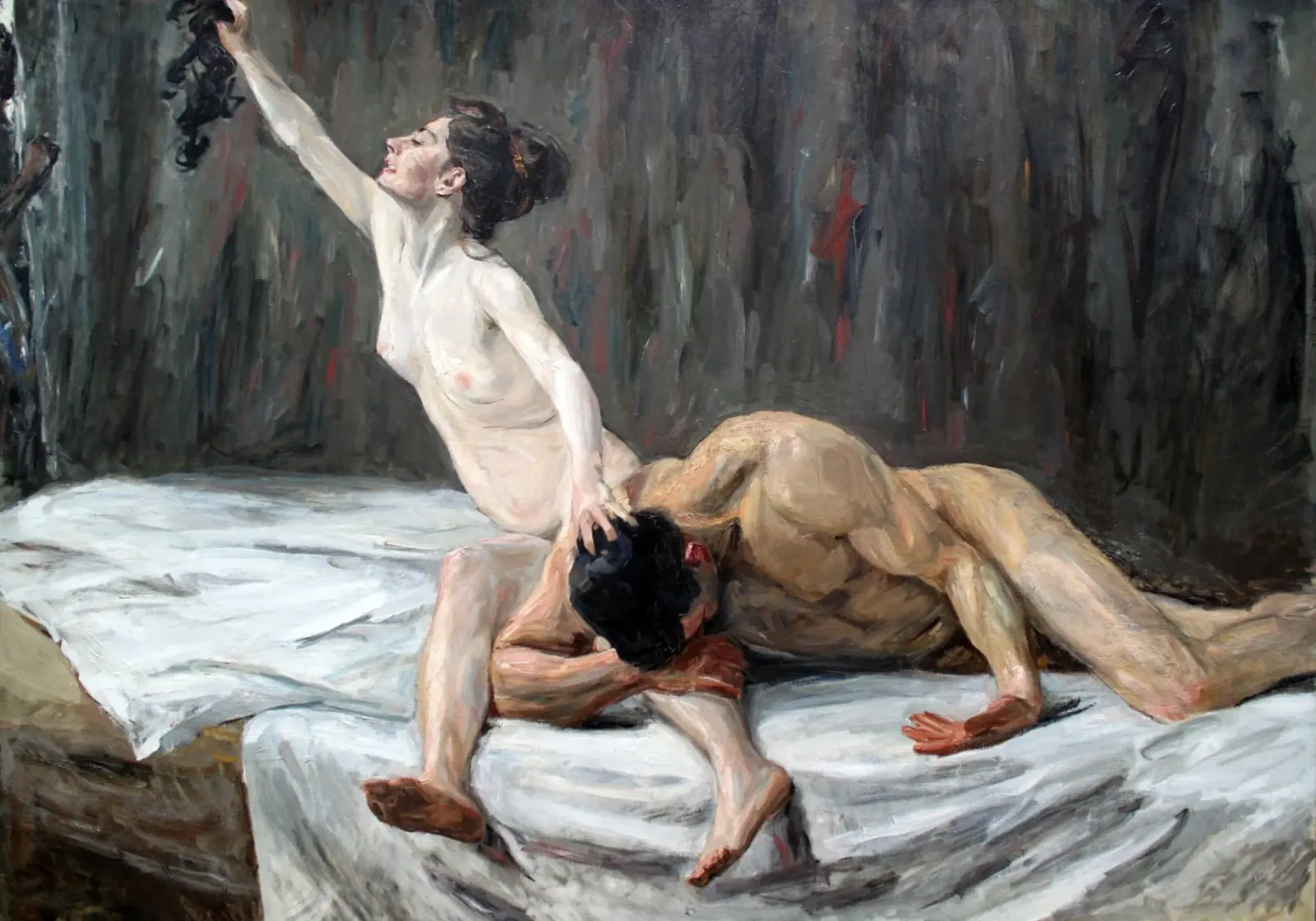 Max Liebermann - Sansone e Dalila, 1902 pellicola backlit da William Store