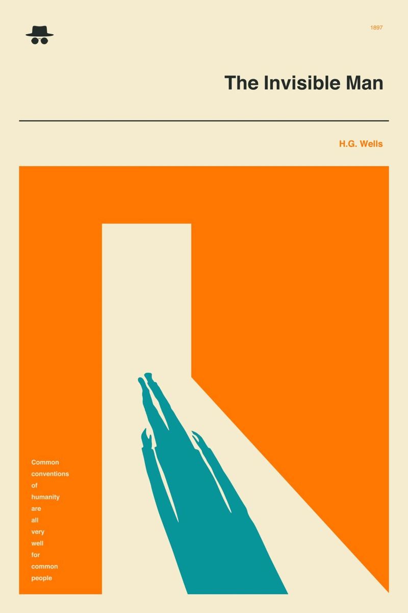 DER UNSICHTBARE MANN Poster von Jazzberry Blue