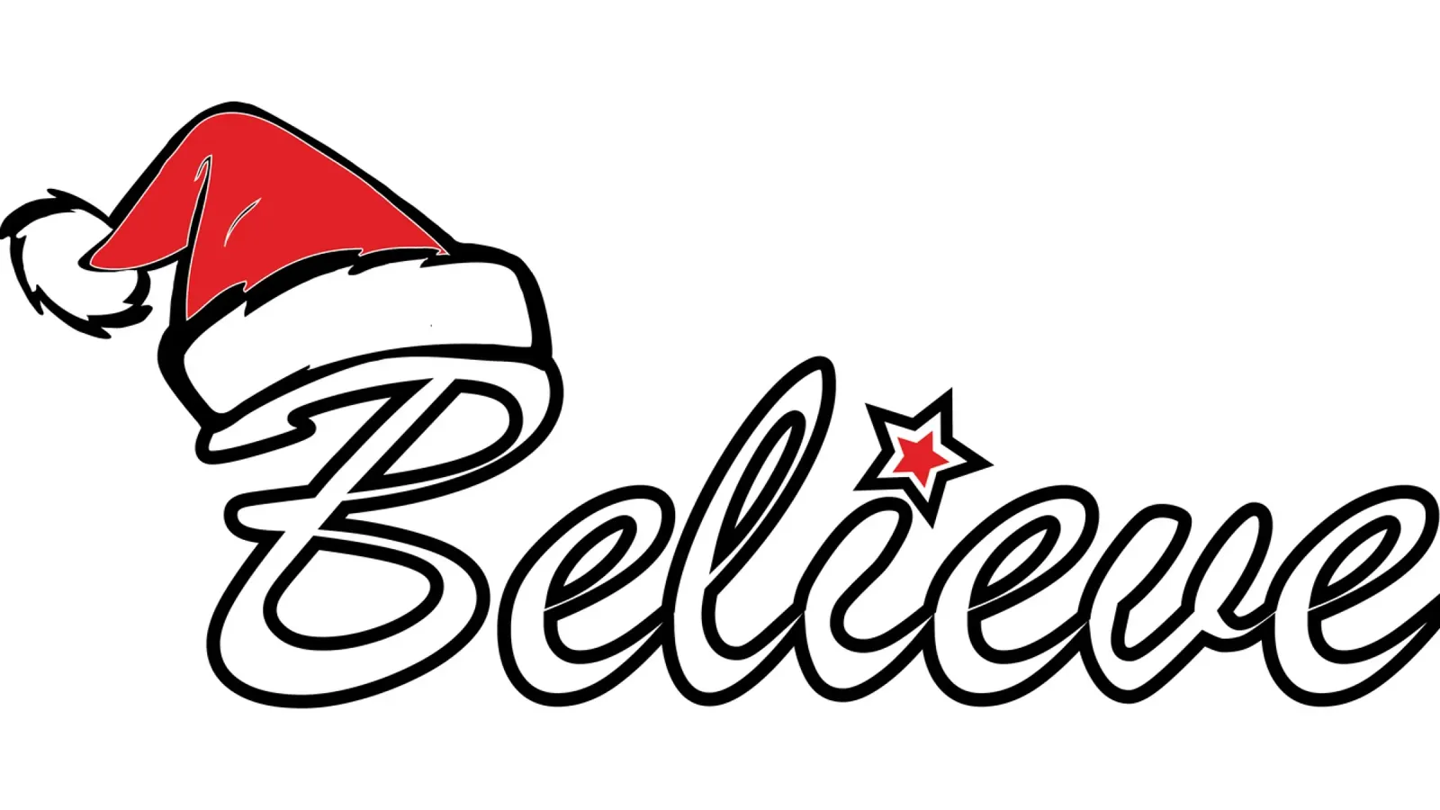 Glaube an den Weihnachtsmann Weihnachten Alu-Dibond von vickeyroads