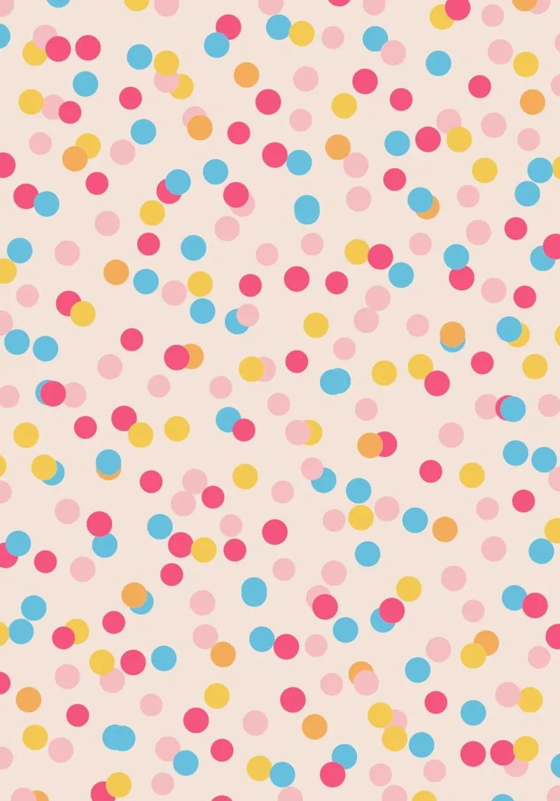 Konfetti Pastell poster con telaio in plastica da BAINAI KIDS