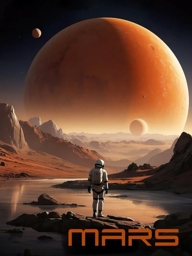 Poster della NASA su Marte pellicola backlit da 🎁 ARTVI-SHOP