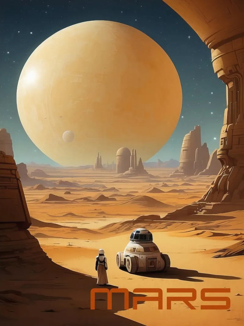 Poster de la NASA sur Mars hahnemühle de 🎁 ARTVI-SHOP