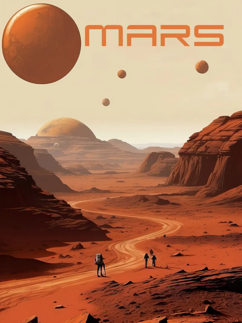 NASA Mars Poster hahnemühle by 🎁 ARTVI-SHOP