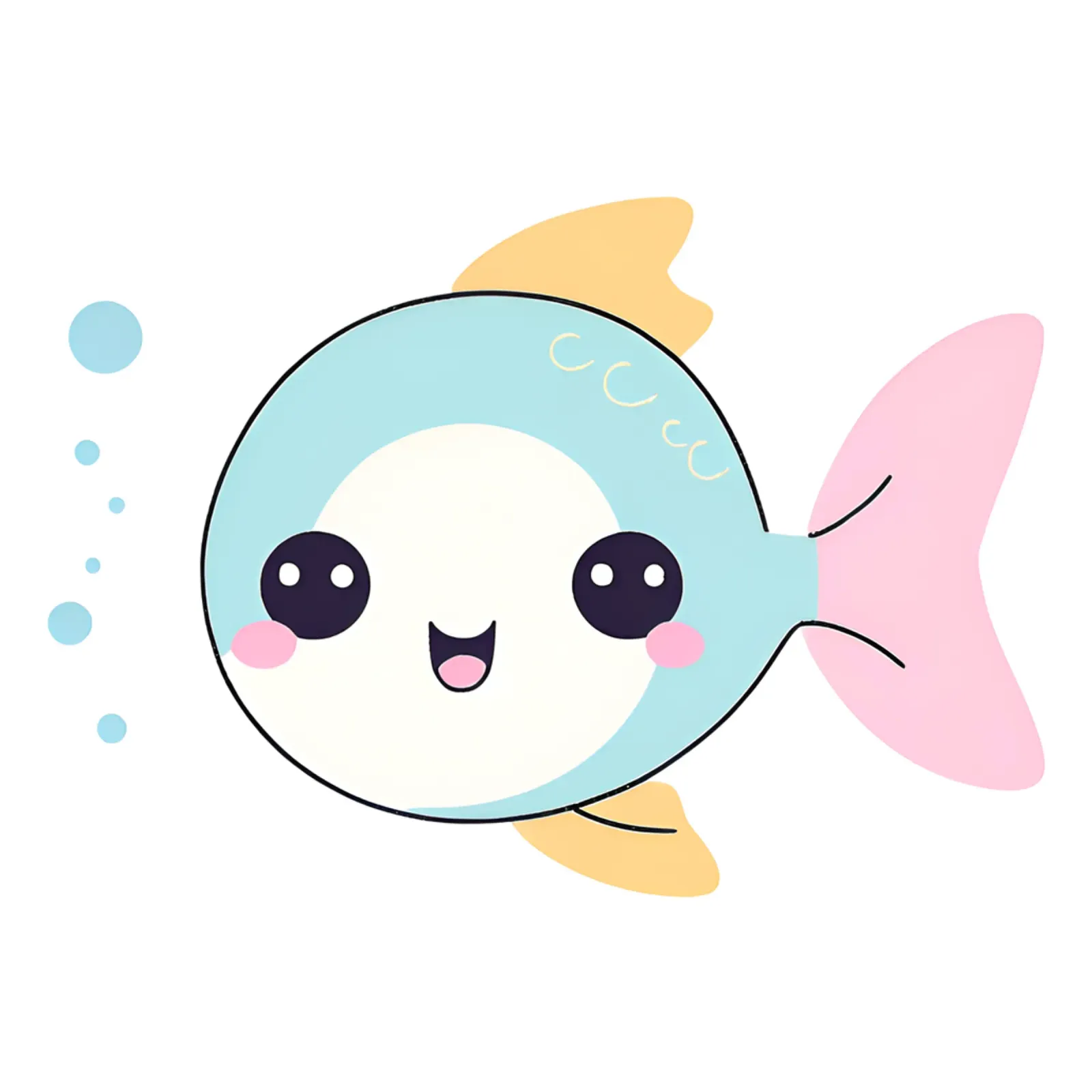 poisson kawaii 1 pellicola backlit da Rezh creations