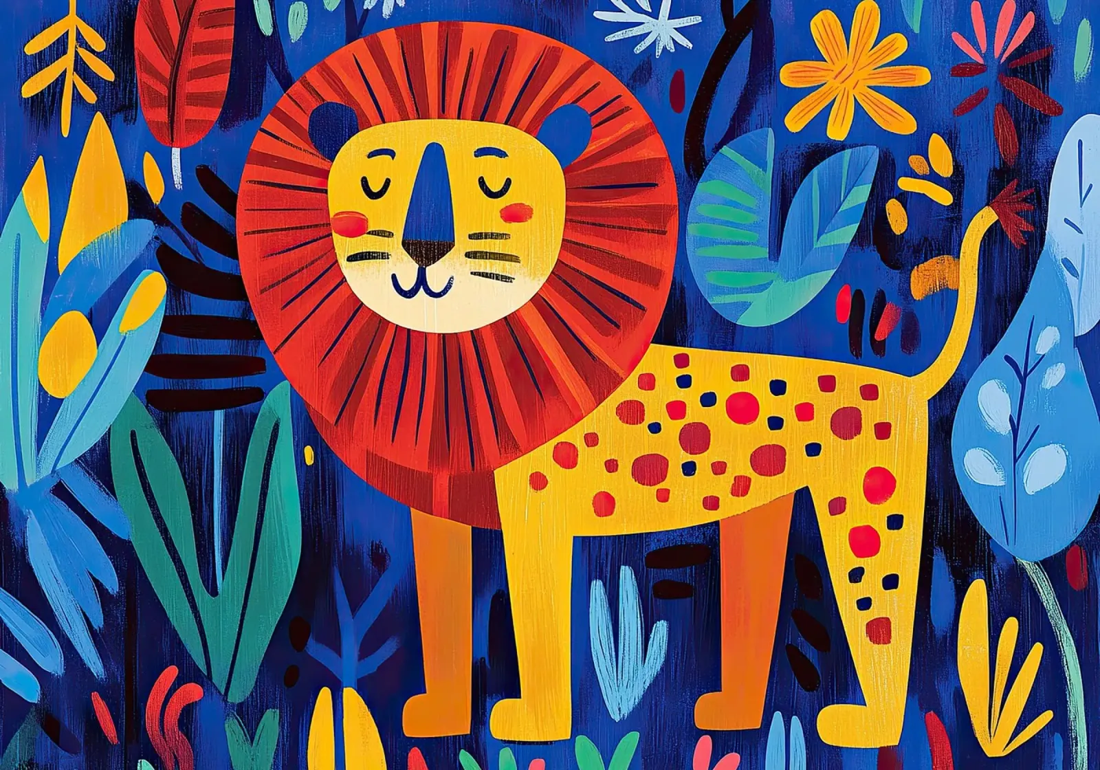 Lion poster by Nikis Art Studio