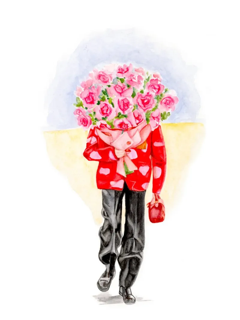 Mysterious Roses at Tuileries Garden poster da byaudreyd