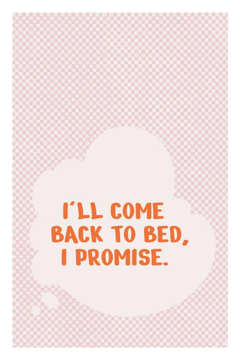 Tornerò a letto poster con telaio in plastica da Malou-Studio