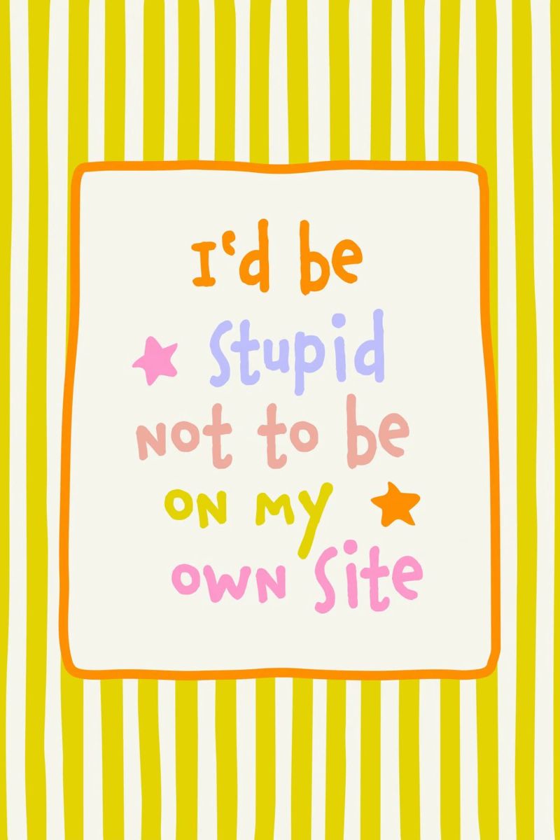 I would be stupid not to be on my own Side canvas by Malou-Studio