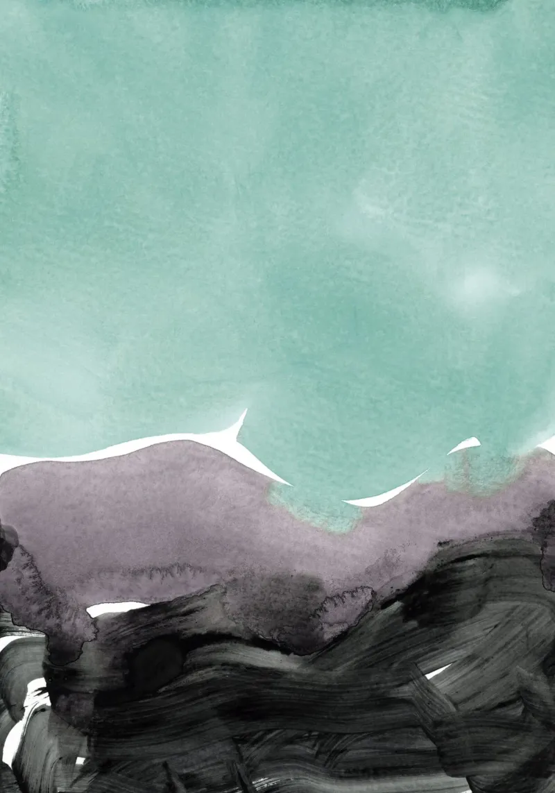 mint mauve grey carta hahnemühle da IRIS LEHNHARDT FINE ART