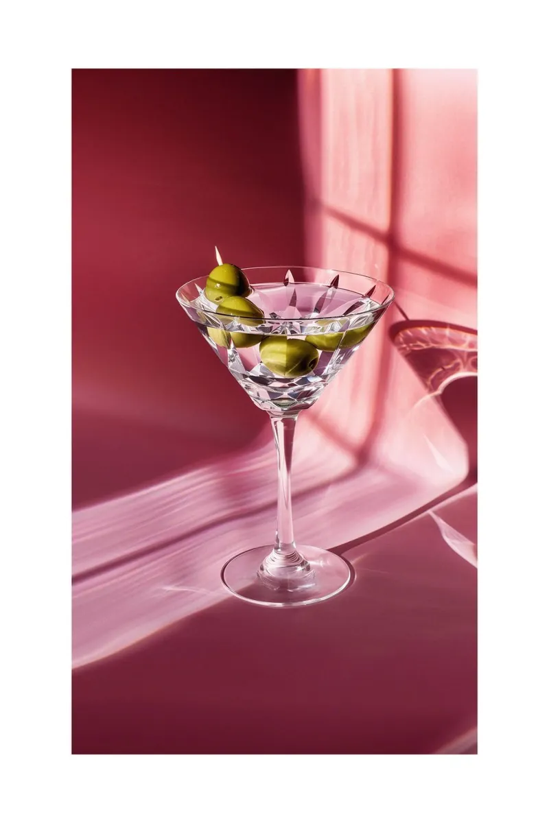 Martini Golden Hour tela con Cornice a cassetta da Malou-Studio