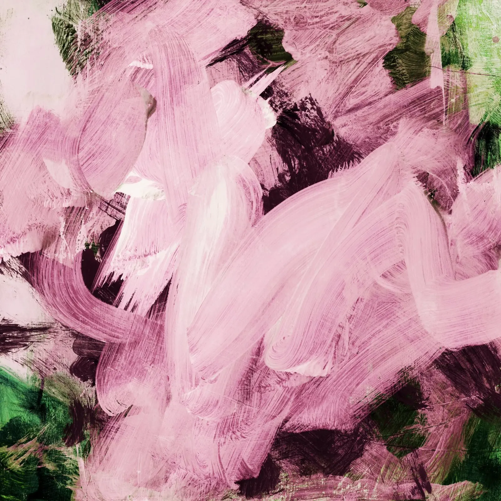 red violet on green hues plexiglass da IRIS LEHNHARDT FINE ART