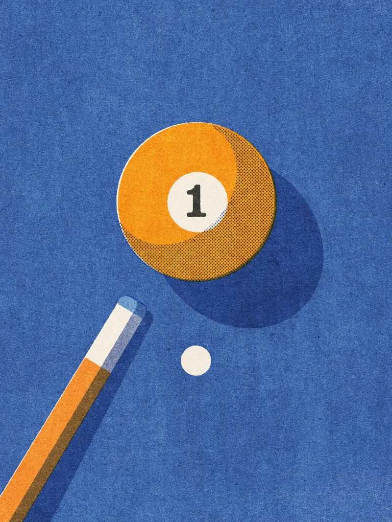 BALLS - Billiards - Ball 1 carta hahnemühle da DANIEL COULMANN
