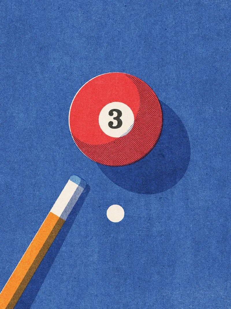 BALLS - Billiards - Ball 3 carta hahnemühle da DANIEL COULMANN