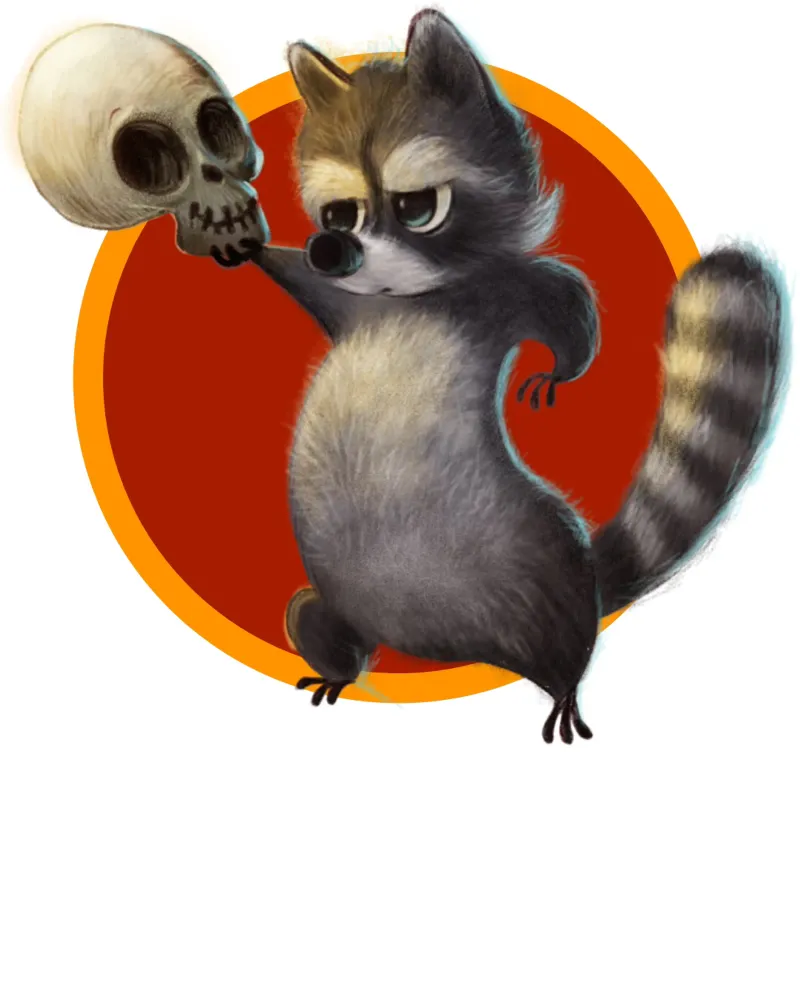Waschbär Willi carta hahnemühle da Cute'n'Rude