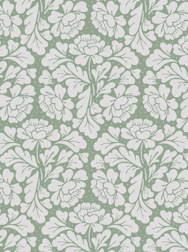Baroque Pattern Sage Green pellicola backlit da anisillustration
