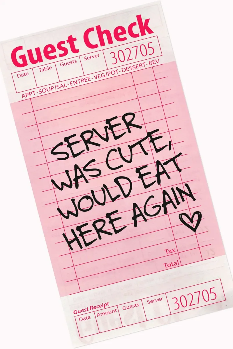 Guest Check - Server war nett Hahnemühle von Malou-Studio